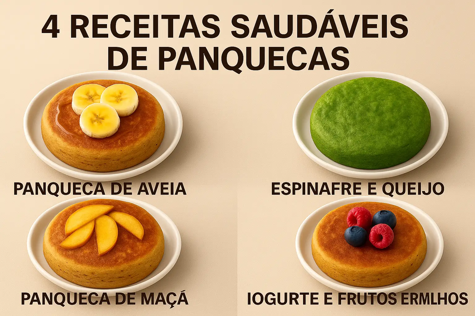4 Receitas de Panquecas Saudáveis para um Café da Manhã Nutritivo